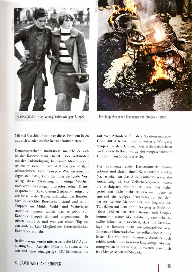 Auszug aus der Biographie Wolfgang Stropek, Seite 35